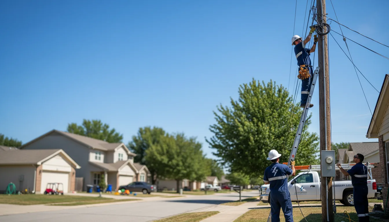 Residential electrician providing installation services in Emma, MO